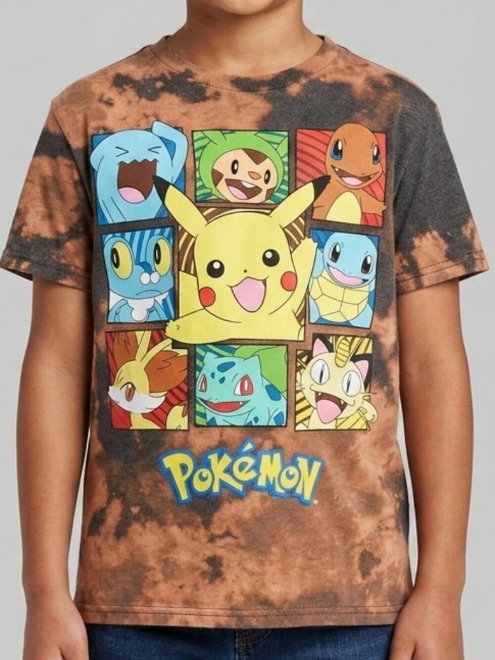 Pokemon Kids Graphic T-Shirt - Size small cotton Acid wash tee shirt